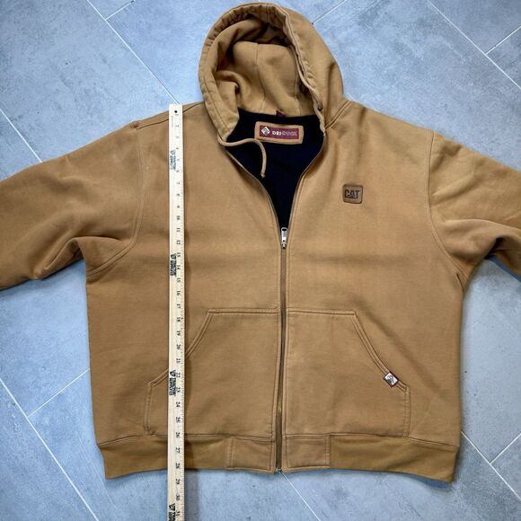 DRI DUCK Saddle Hooded Thermal Lined Zip Jacket Men’s 2XL – CAT Logo - Picture 5 of 16
